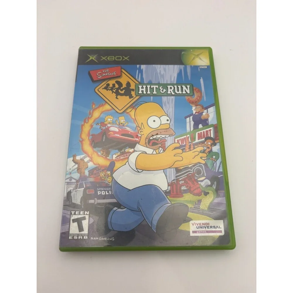Simpsons Hit and Run for Xbox Clean Tested Resurfaced - No Manual